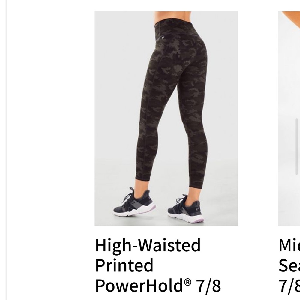 Fabletics camo 7/8 leggings